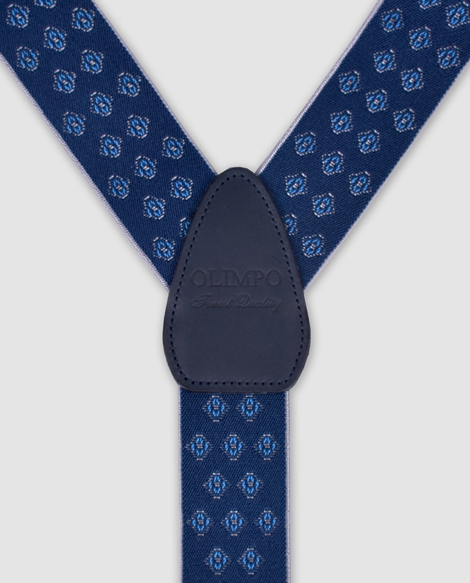 Suspensórios de homem Azul-3