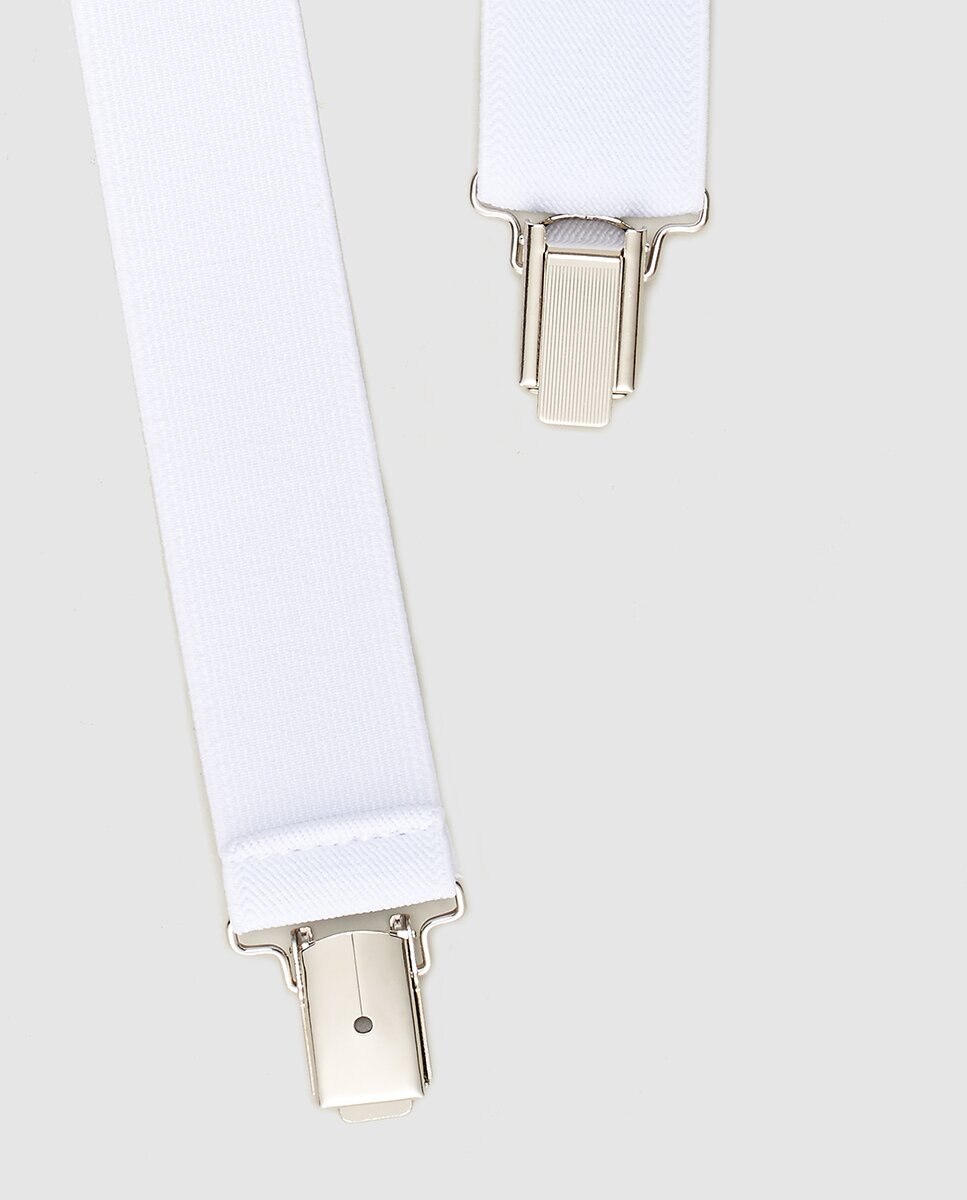 Suspensórios cinzento-claro. Produto fabricado em Espanha Branco-2