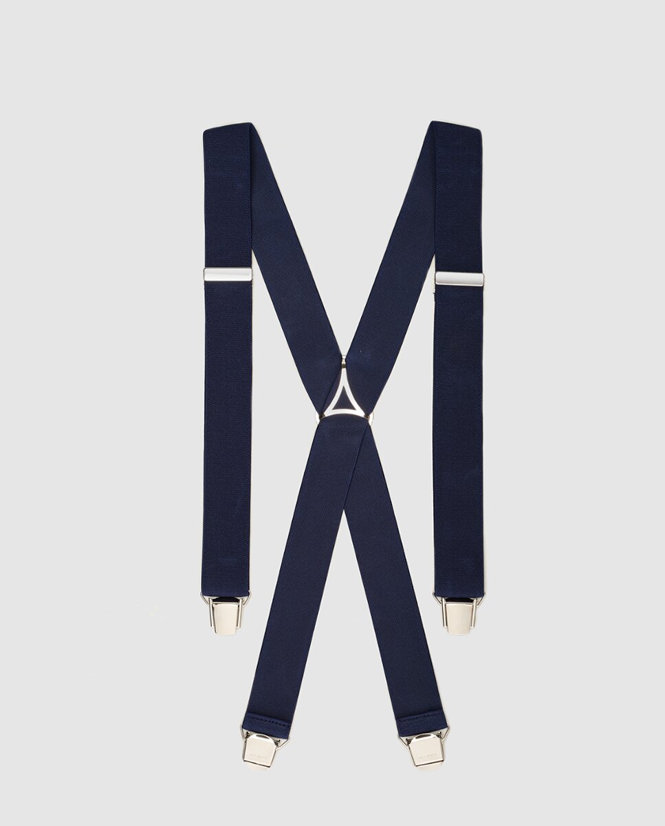 Suspensórios azul-marinho. Produto fabricado em Espanha Azul-marinho-1