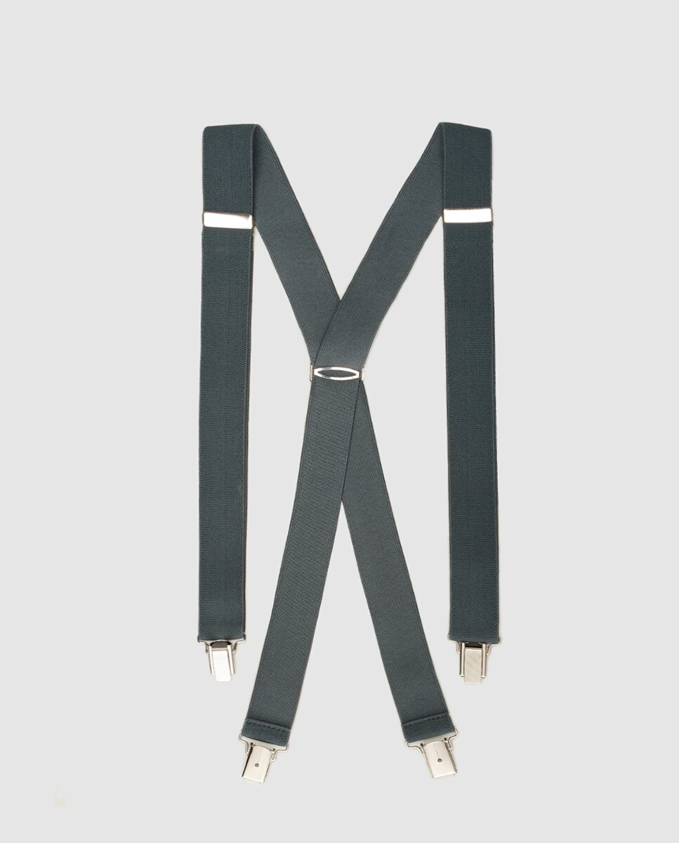 Imagem 0 de Suspensórios cinzento-claro. Produto fabricado em Espanha.