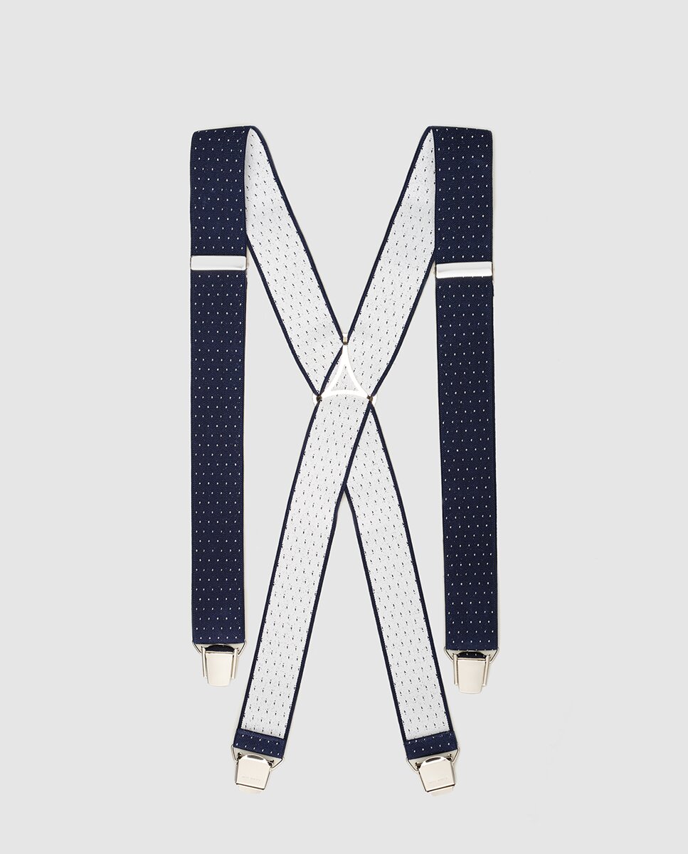 Suspensórios azul-marinho. Produto fabricado em Espanha Azul-marinho-1