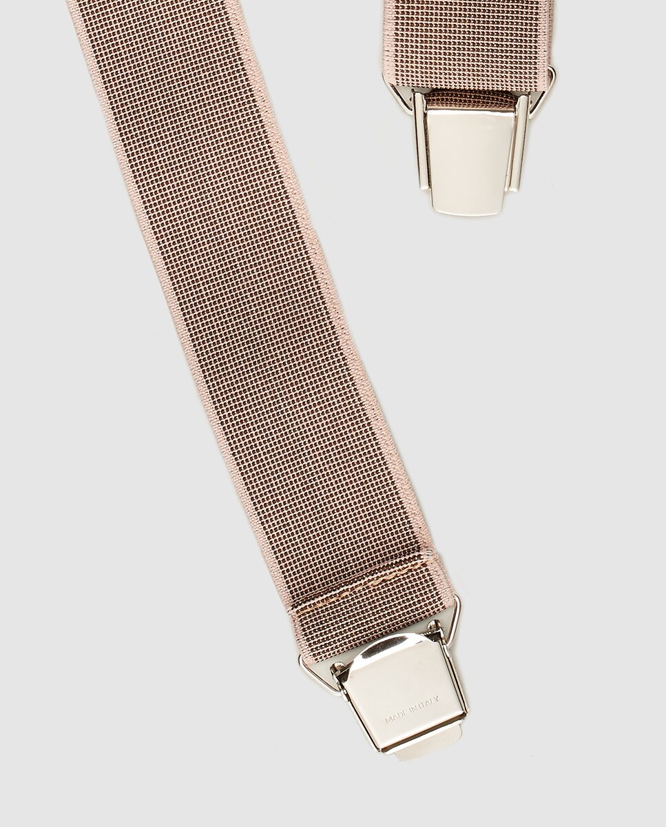 Suspensórios azul-marinho. Produto fabricado em Espanha Bege-2