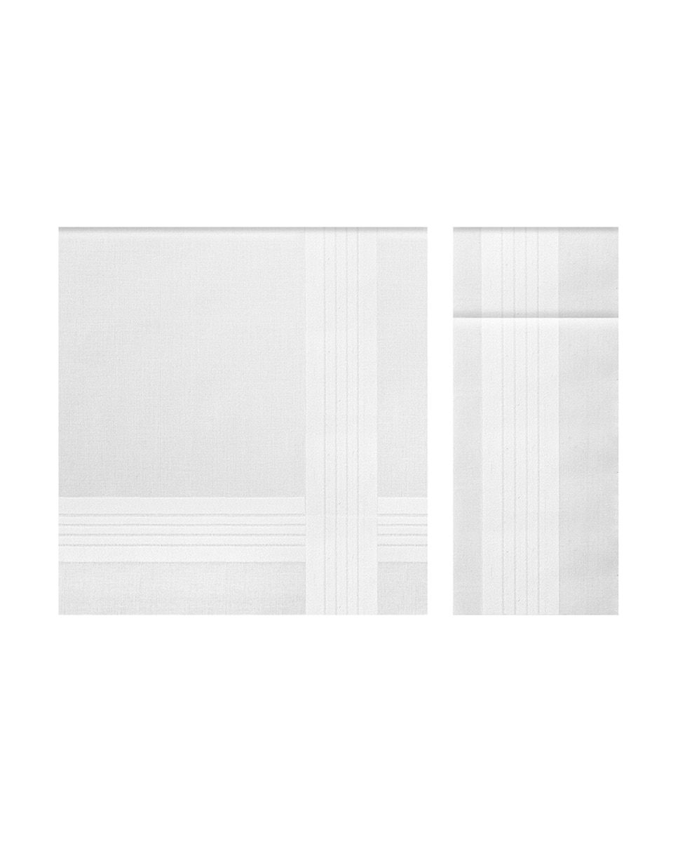 Imagem 0 de Estojo de 3 Lenços de Bambu - Branco
