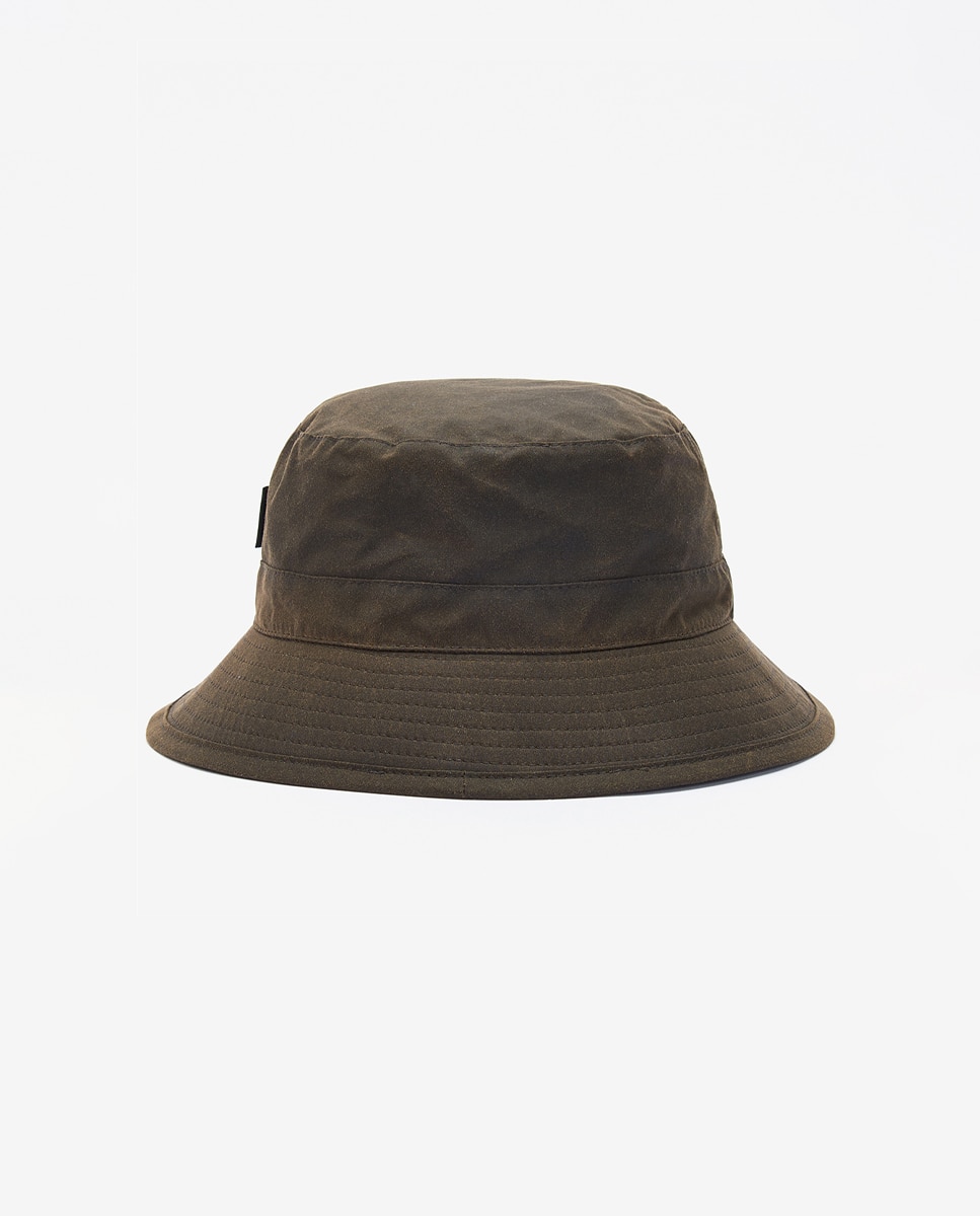 Gorro pescador de hombre de algodón con forro de tartán - Barbour - Verde Verde-2