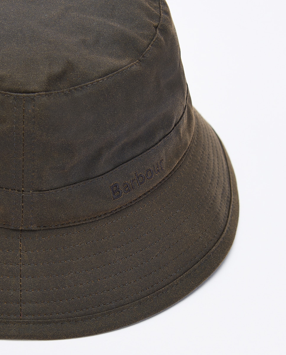Gorro pescador de hombre de algodón con forro de tartán - Barbour - Verde Verde-4