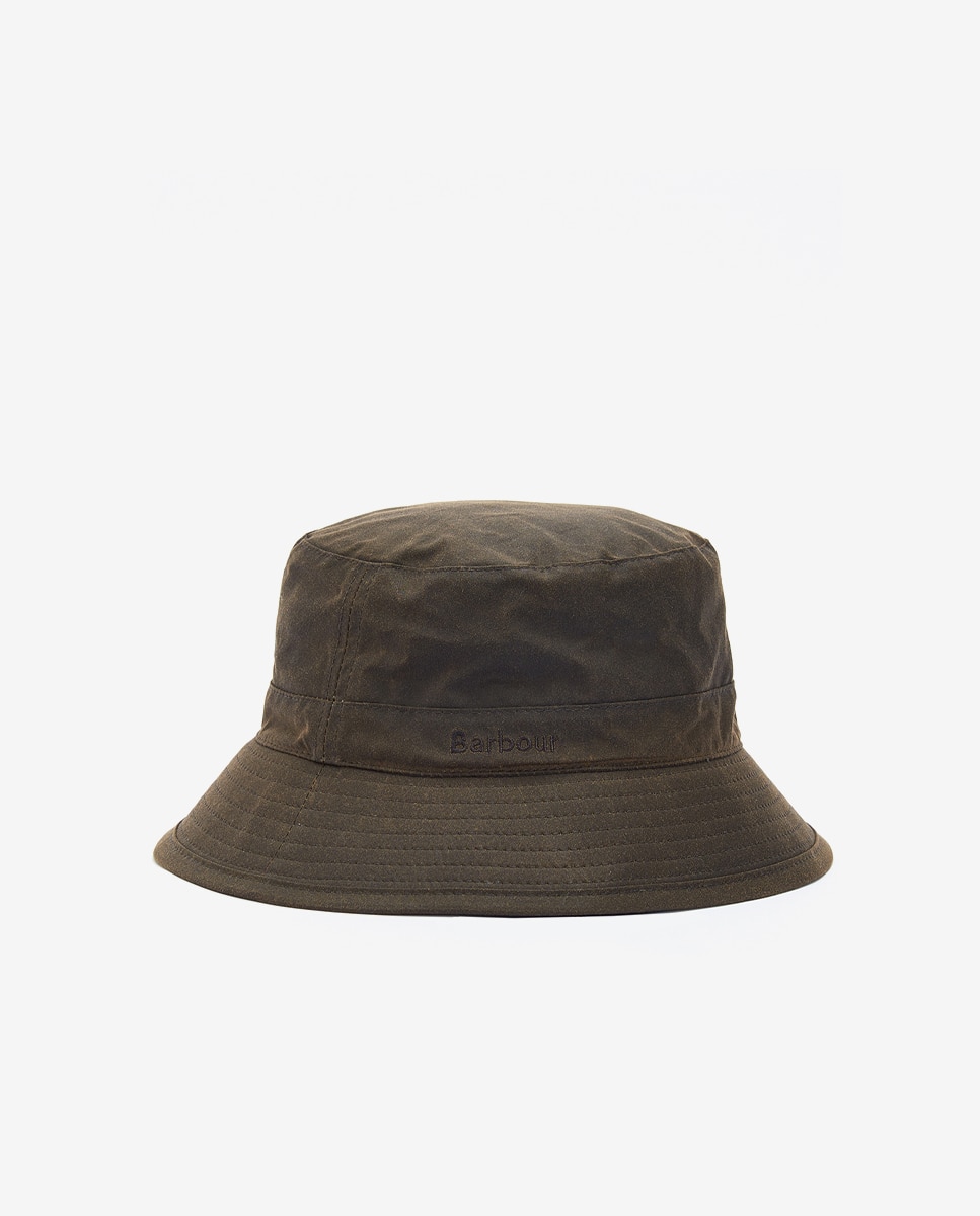 Gorro pescador de hombre de algodón con forro de tartán - Barbour - Verde Verde-6