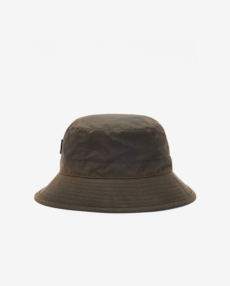 Gorro pescador de hombre de algodón con forro de tartán - Barbour - Verde Verde-7