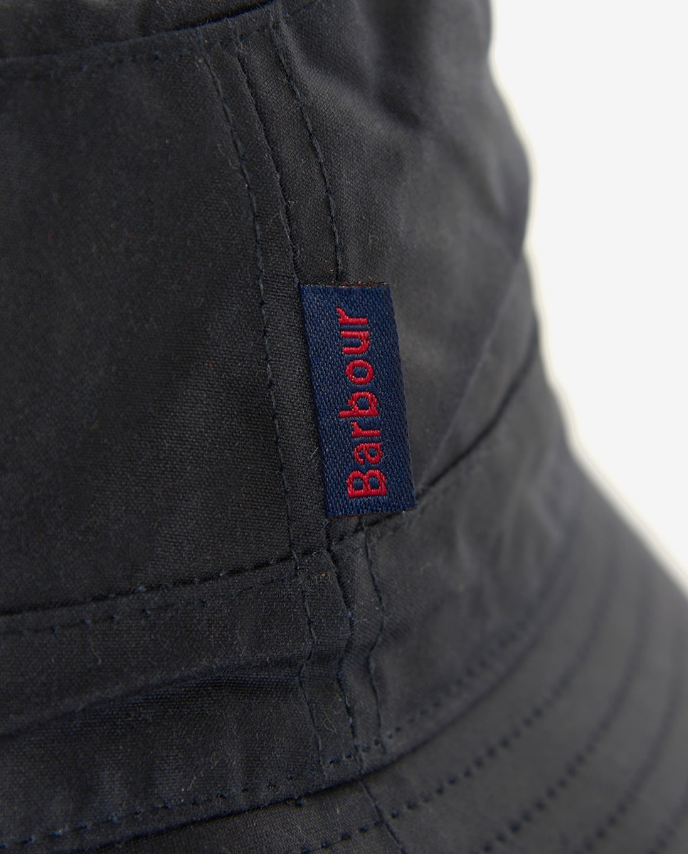 Gorro pescador de hombre de algodón con forro de tartán - Barbour - Azul Azul-3