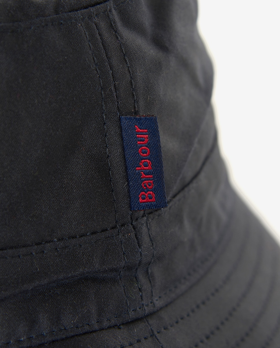 Gorro pescador de hombre de algodón con forro de tartán - Barbour - Azul Azul-9