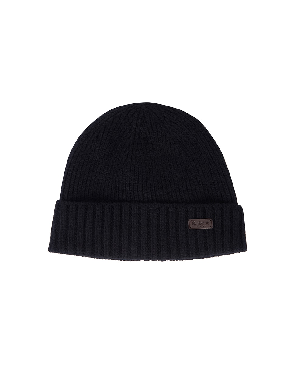 Gorro de hombre de lana con dobladillo acanalado - Barbour - Negro Negro-1
