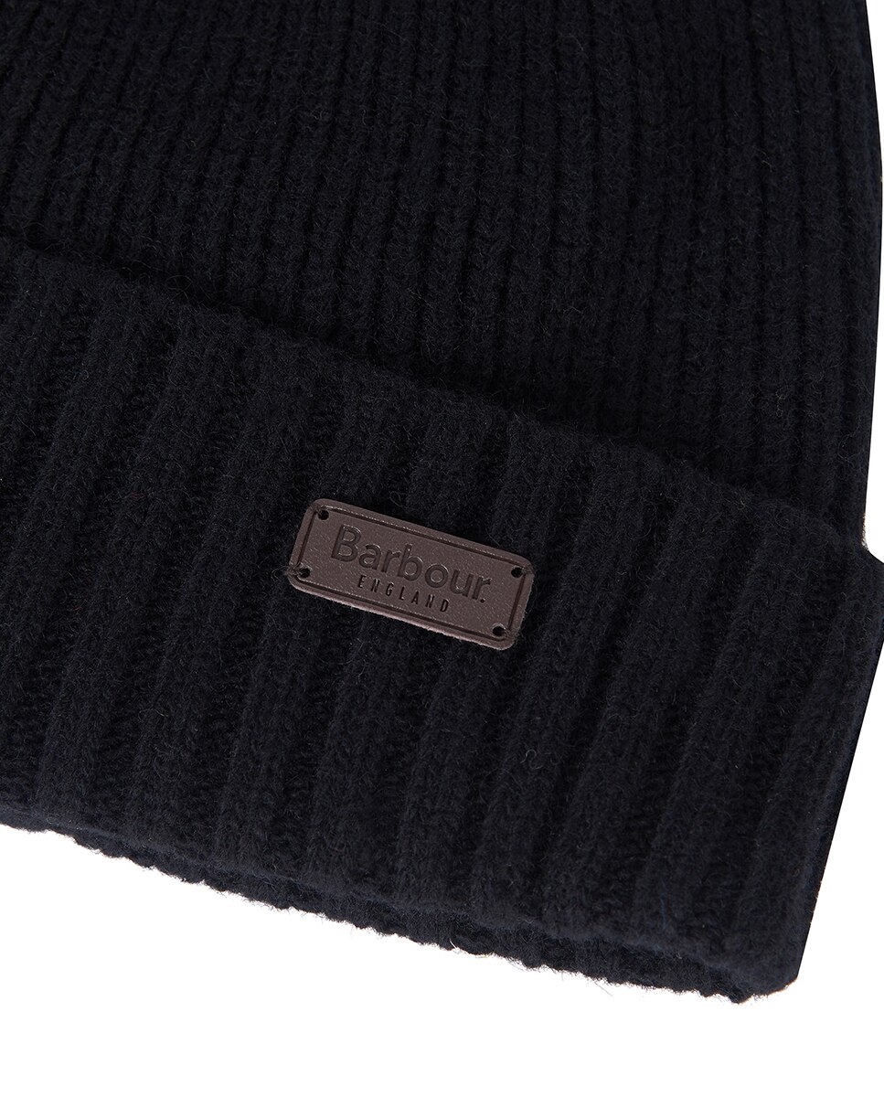 Gorro de hombre de lana con dobladillo acanalado - Barbour - Negro Negro-3