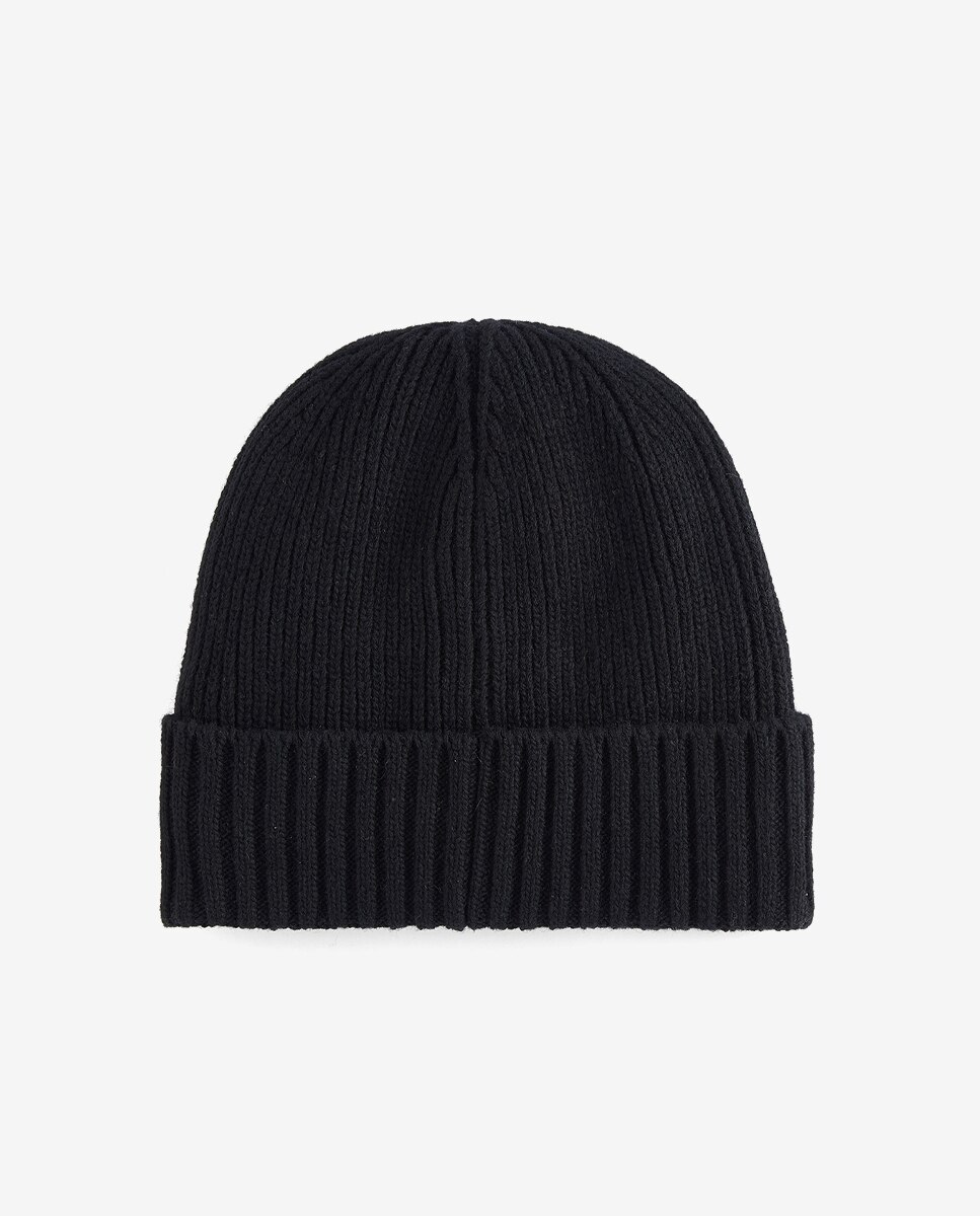 Gorro de hombre de lana con dobladillo acanalado - Barbour - Negro Negro-6
