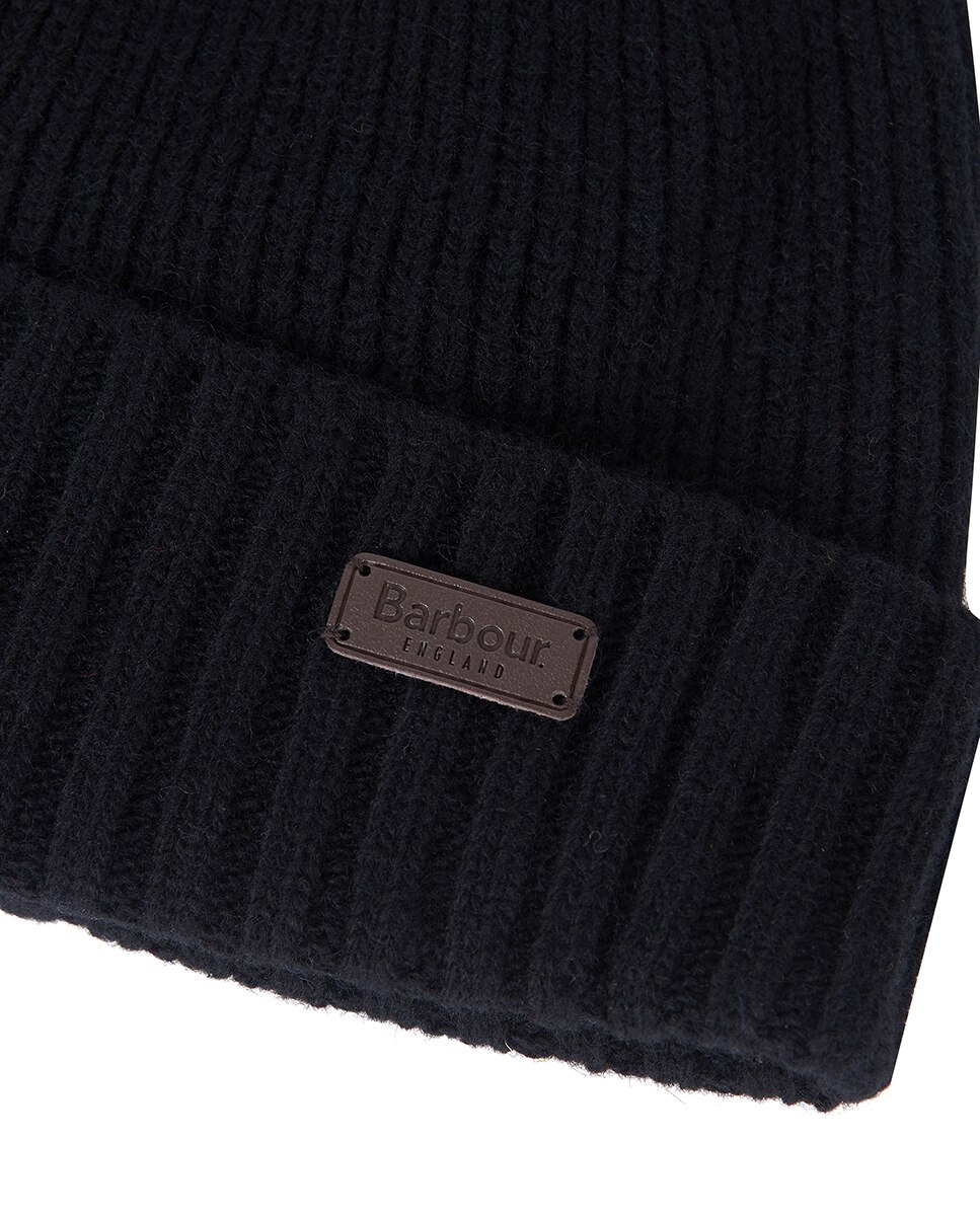 Gorro de hombre de lana con dobladillo acanalado - Barbour - Negro Negro-7