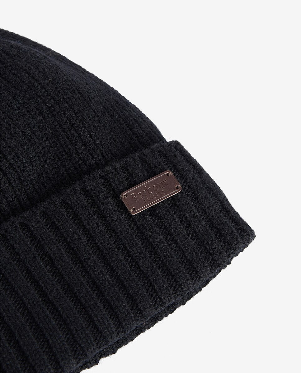 Gorro de hombre de lana con dobladillo acanalado - Barbour - Negro Negro-8