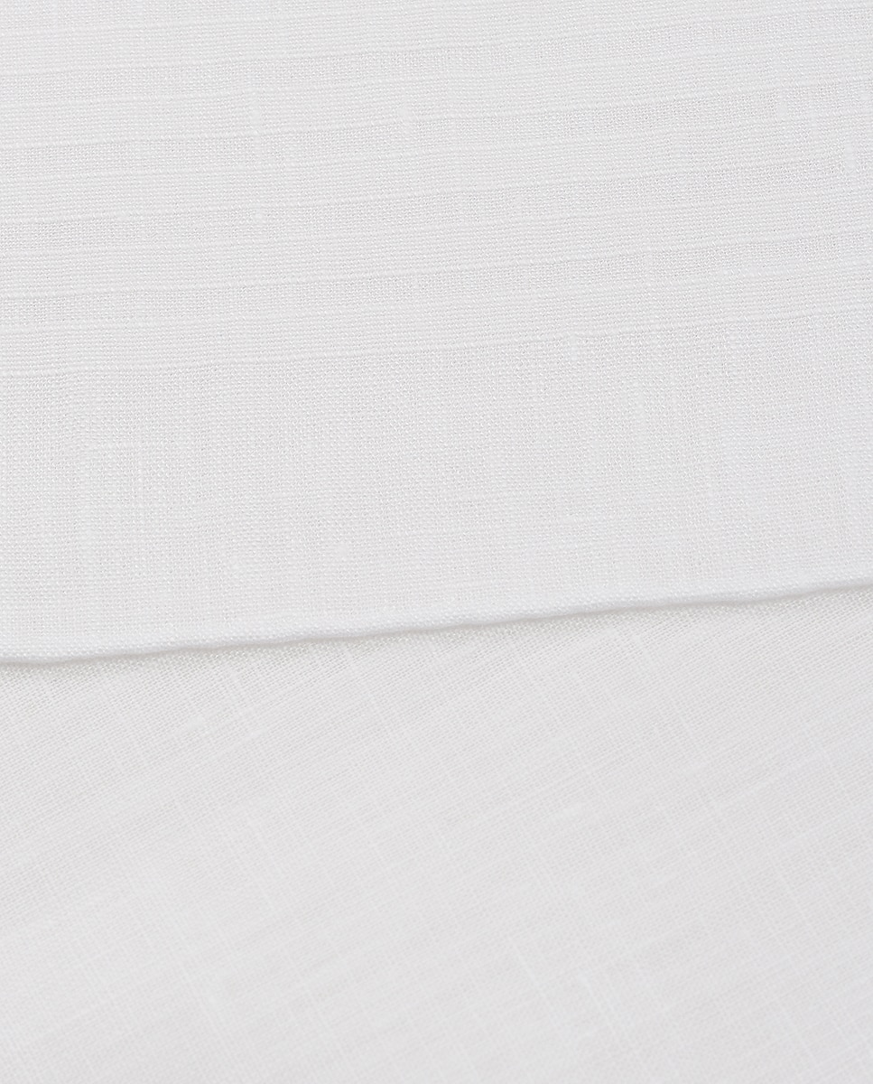 Conjunto de três lenços de linho brancos Branco-2