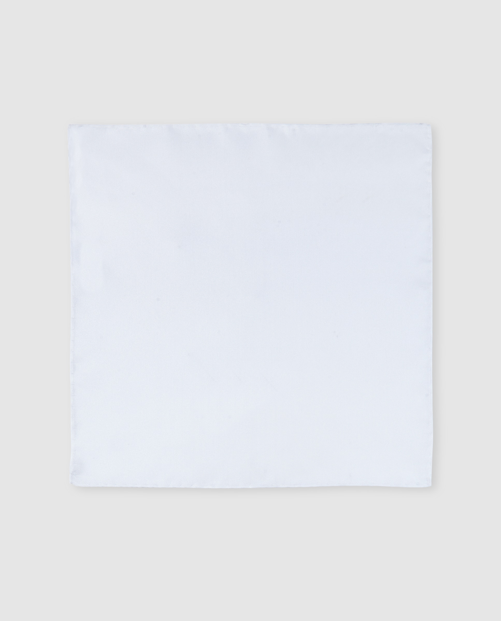 Lenço de Bolso de Seda - Branco Branco-1