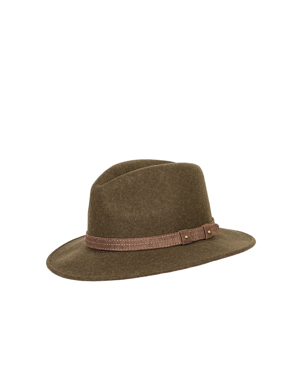Sombrero lana ala anacha sport para hombre - Fernández y Roche - Verde Verde-3