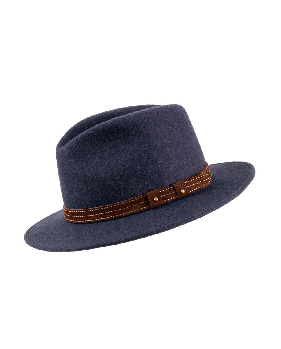 Sombrero lana ala anacha sport para hombre - Fernández y Roche - Azul Azul-2