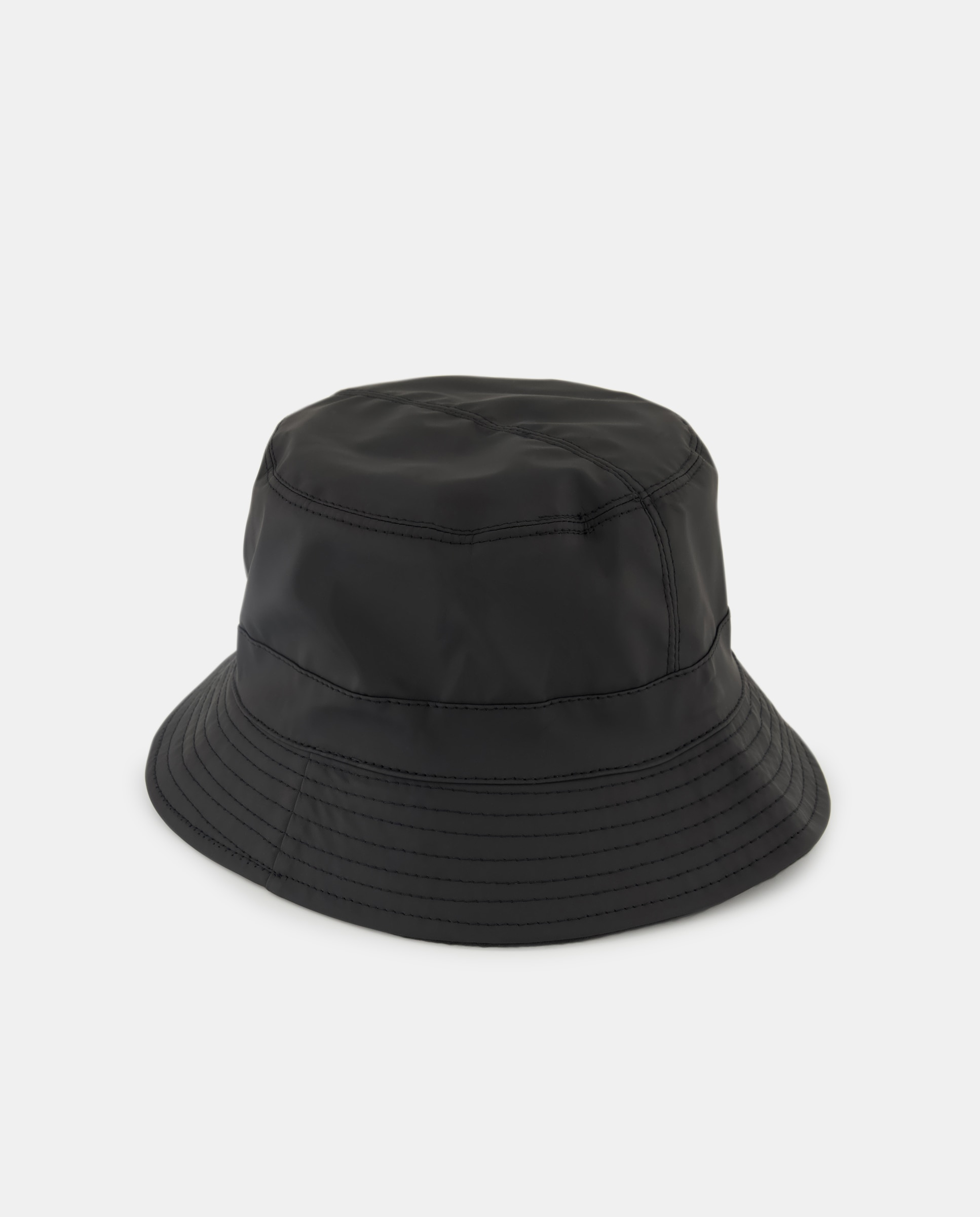 Chapéu para a chuva azul de homem com toque de borracha Preto-1