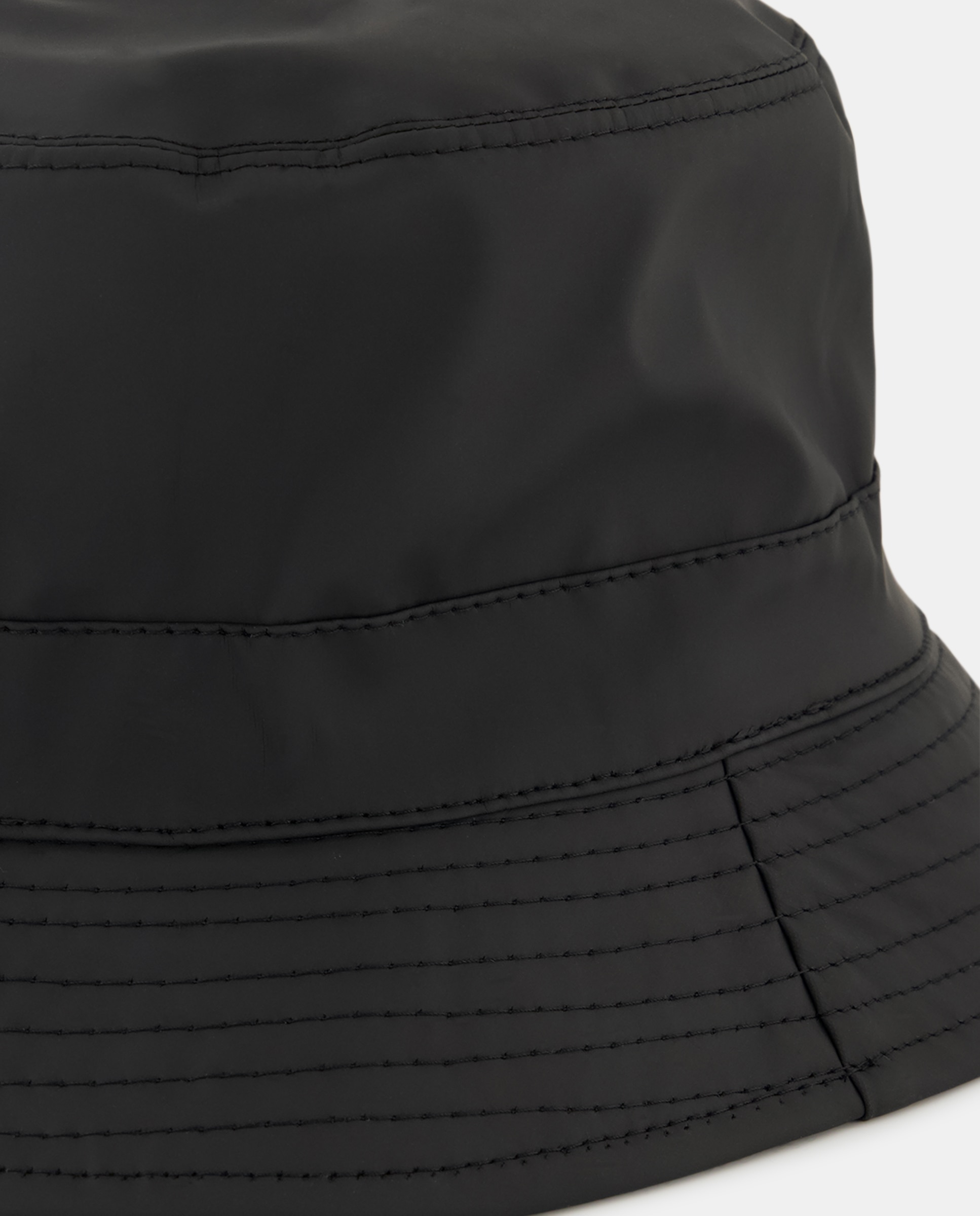 Chapéu para a chuva azul de homem com toque de borracha Preto-3