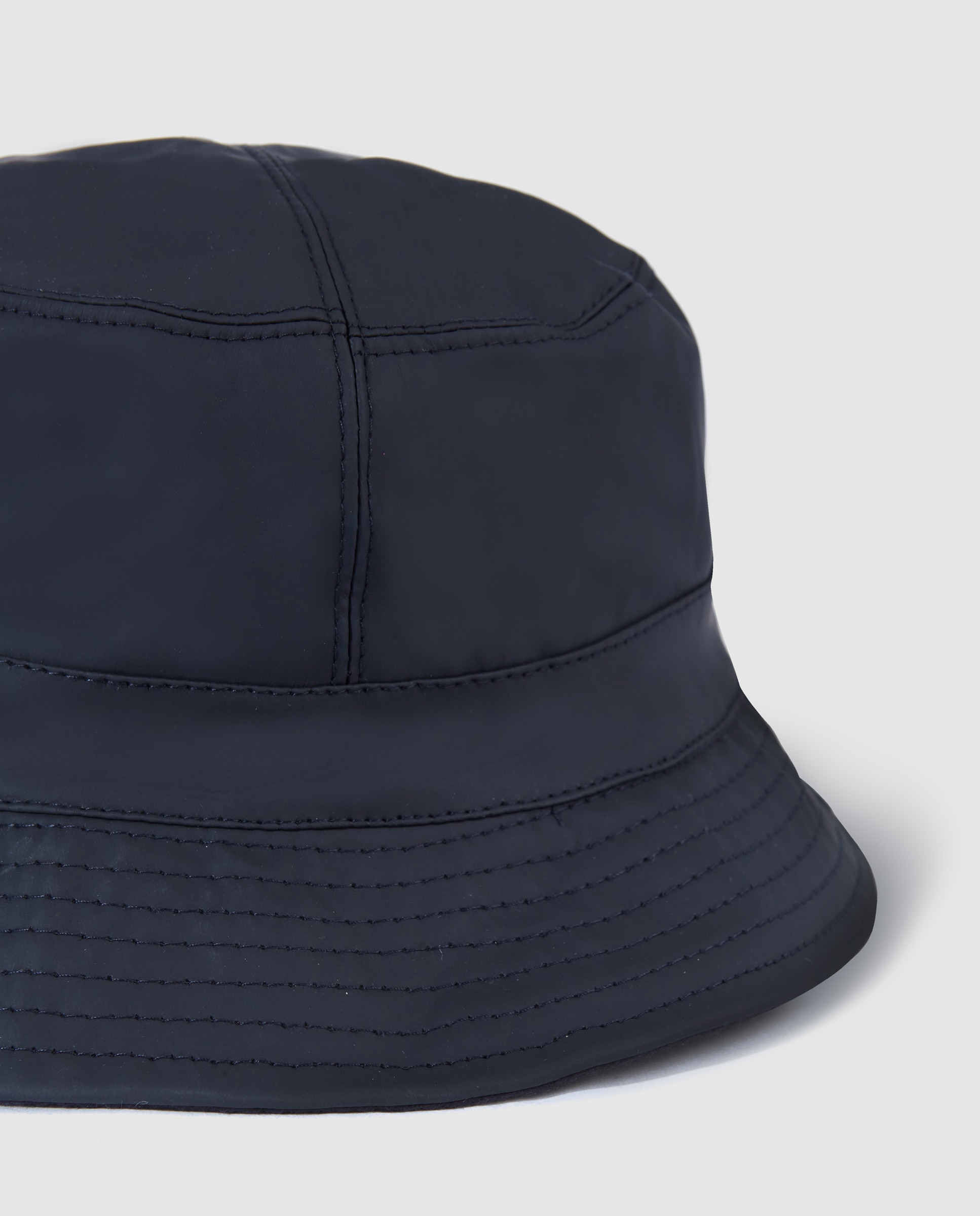 Chapéu para a chuva azul de homem com toque de borracha Azul-marinho-2