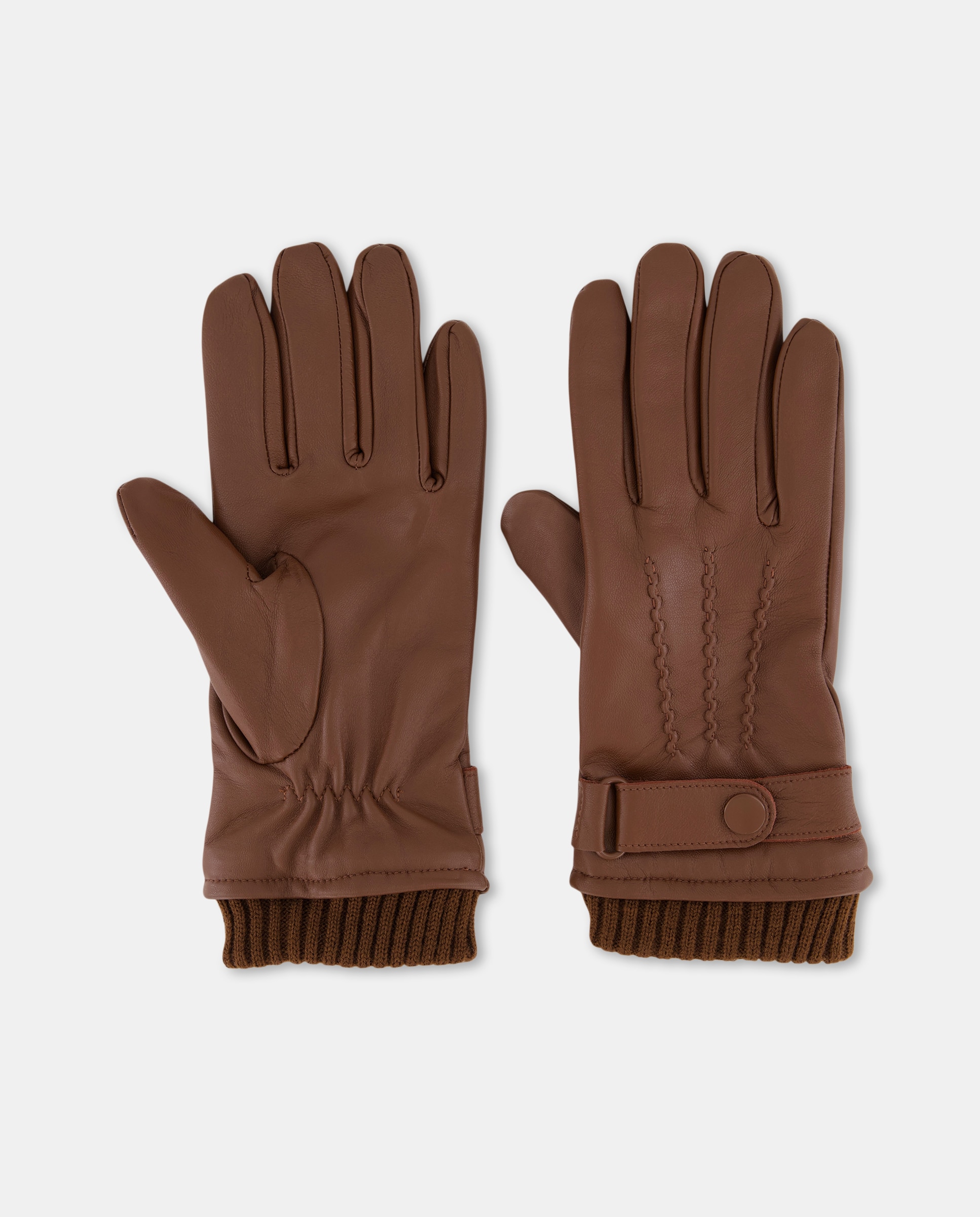 Imagem 0 de Luvas em Pele com Botão