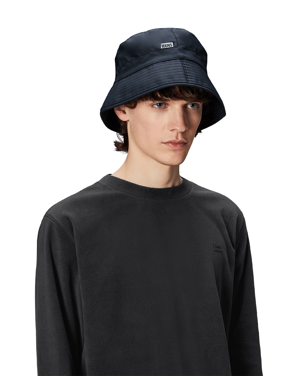 Chapéu para a Chuva Bucket Hat Azul-marinho-3