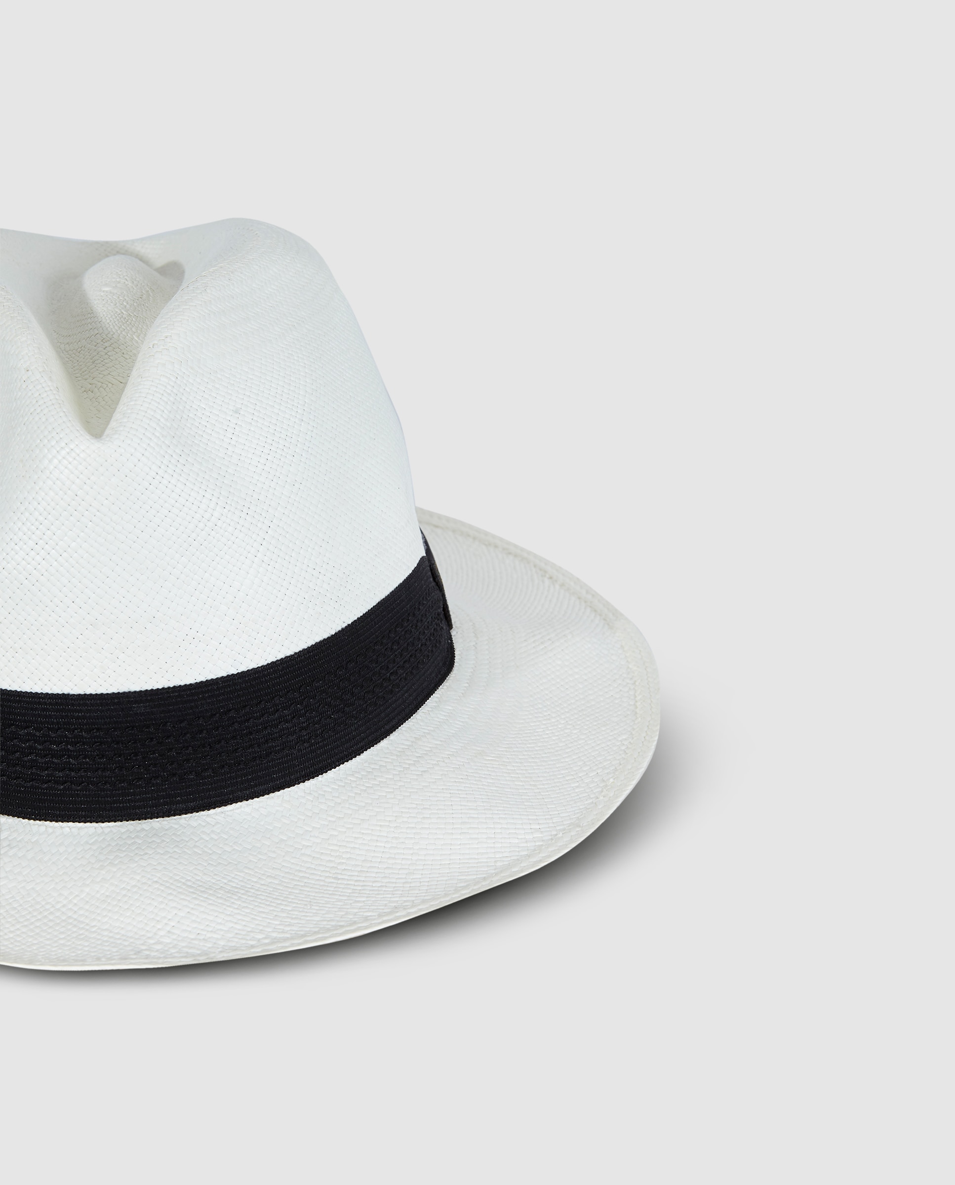 Imagen 2 de Sombrero Panama clasico normal de hombre Panamania en beige con cintillo marrón - Panamania Hats - Blanco Blanco