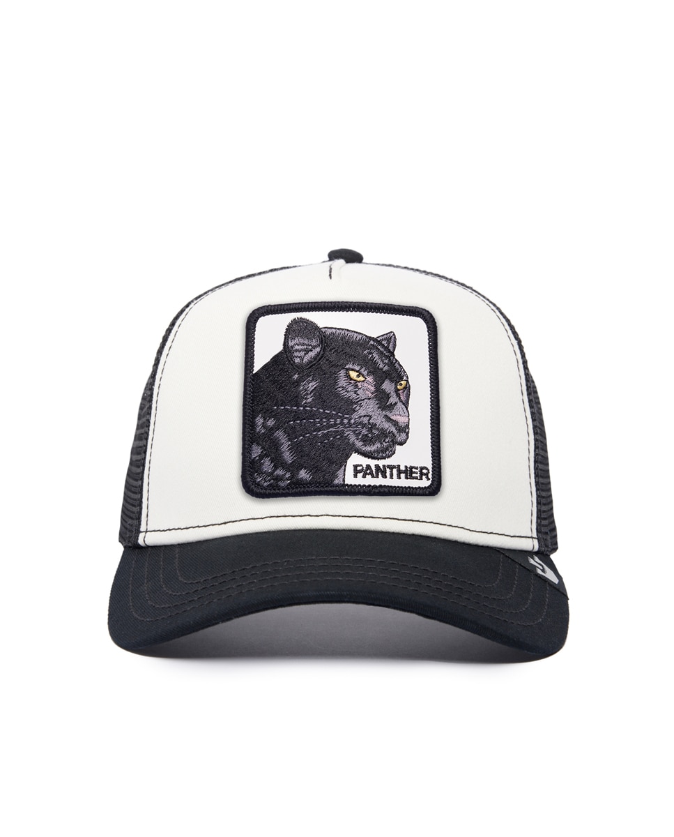 Boné de Basebol com Remendo à Frente Preto-1