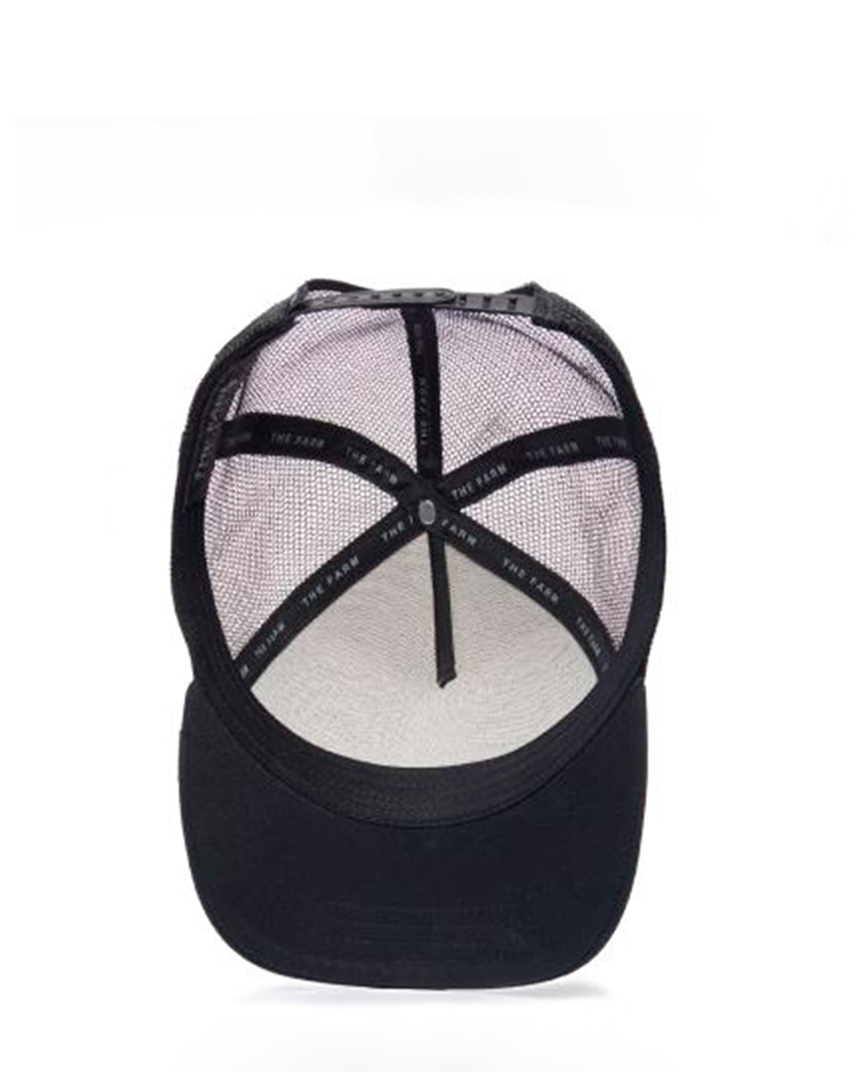 Boné Trucker Goorin com Emblema à Frente Preto-3