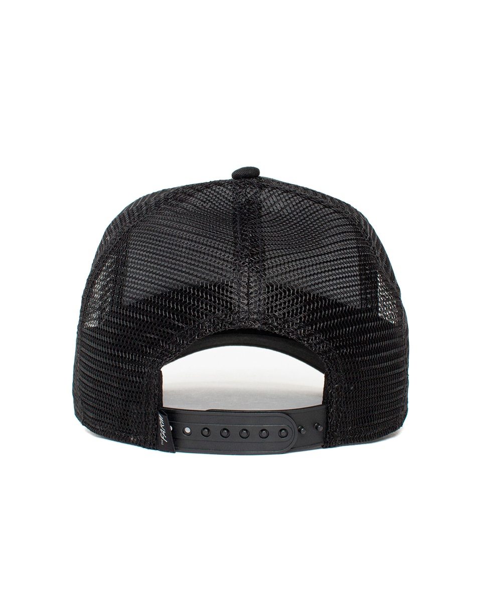 Boné Trucker Goorin com Emblema à Frente Preto-2