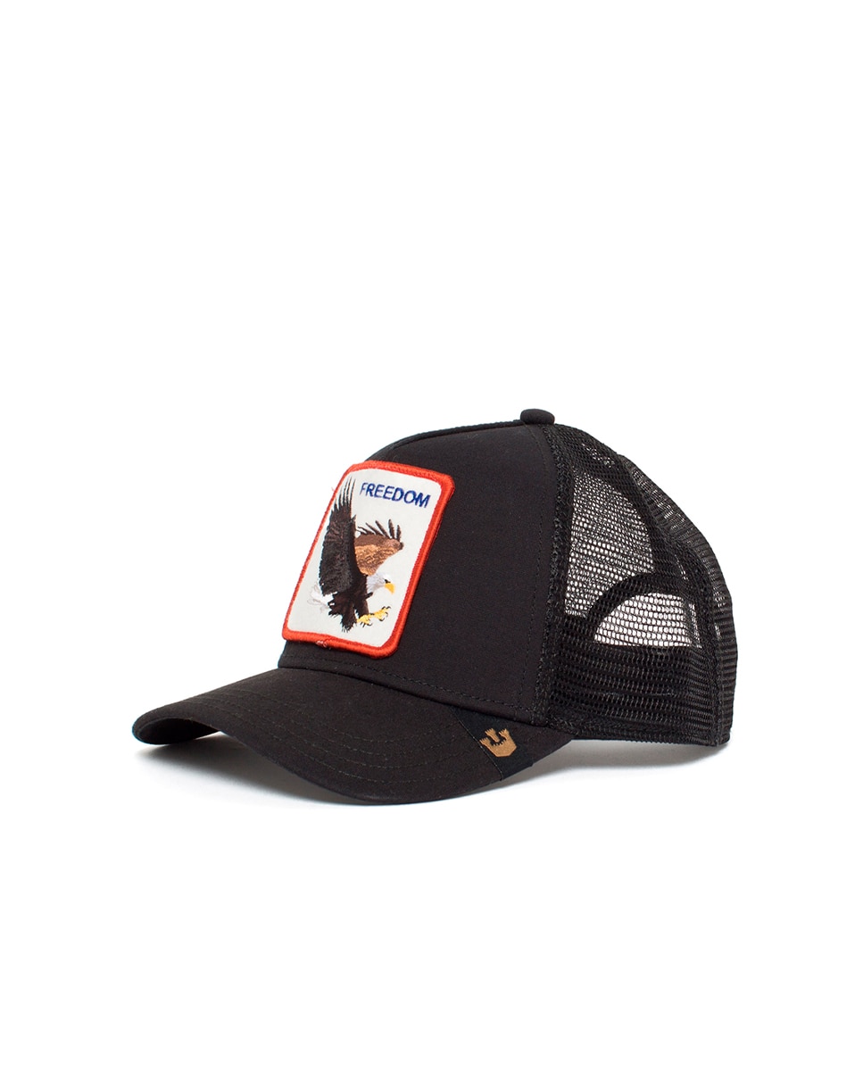 Boné Trucker Goorin com Emblema à Frente Preto-3