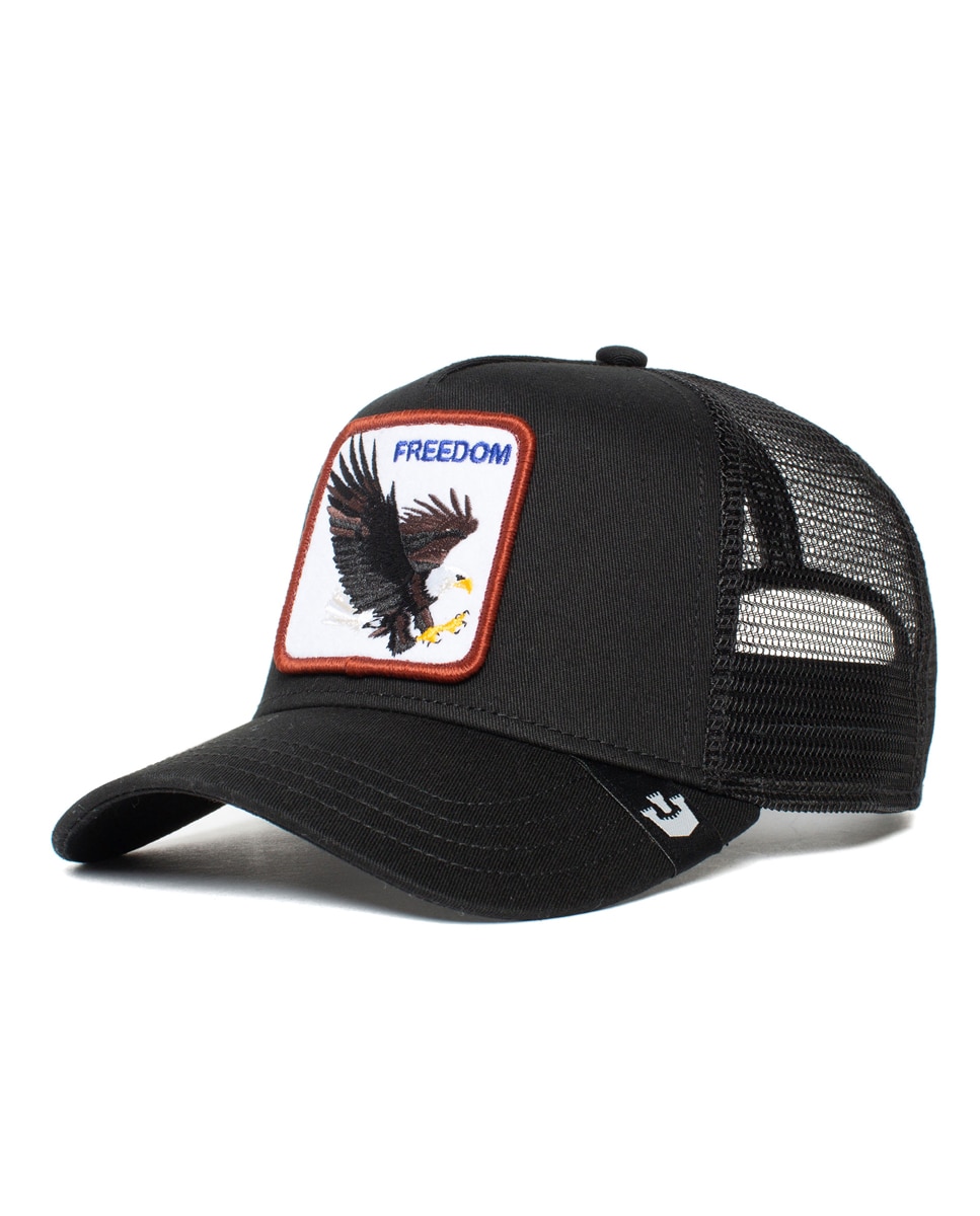 Boné Trucker Goorin com Emblema à Frente Preto-4