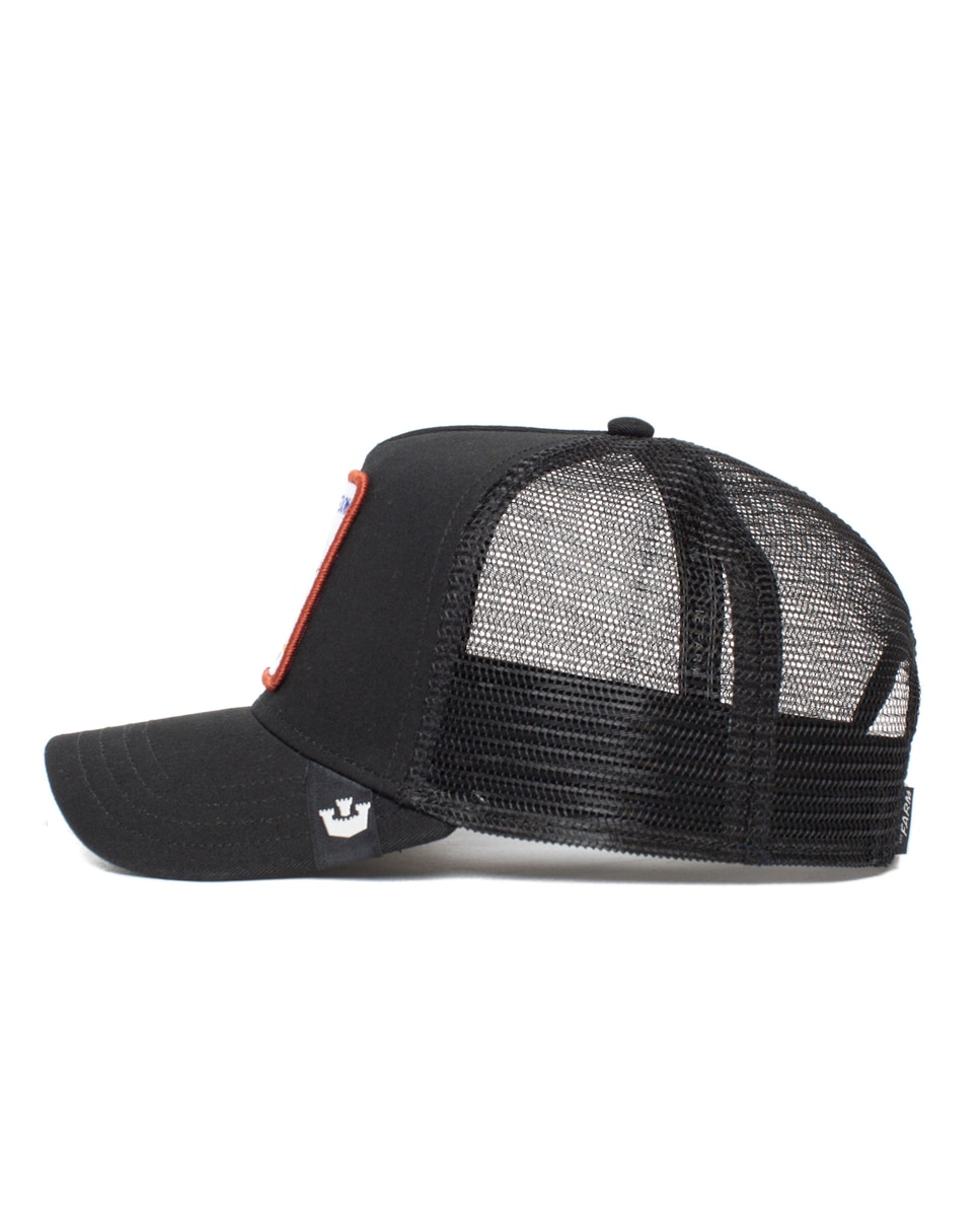 Boné Trucker Goorin com Emblema à Frente Preto-5
