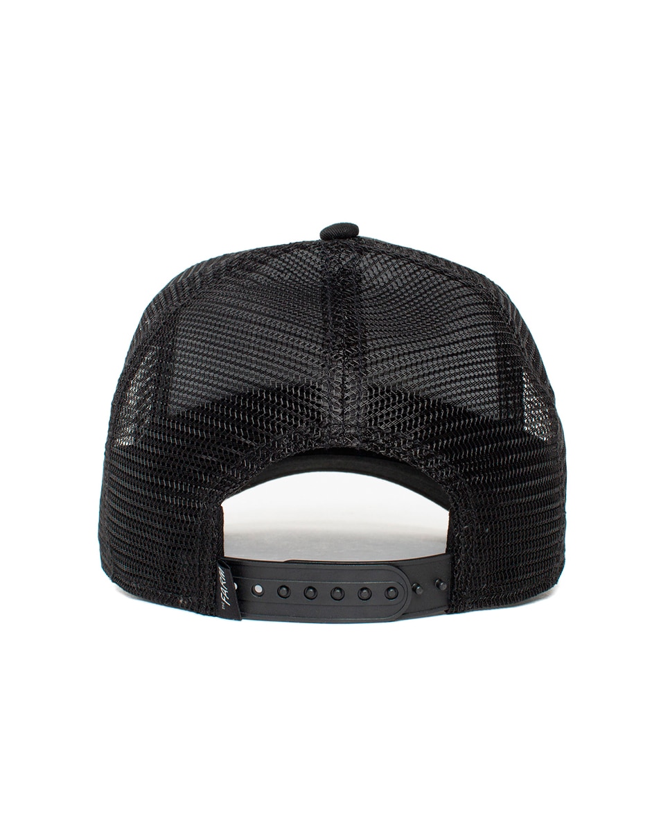 Boné Trucker Goorin com Emblema à Frente Preto-3