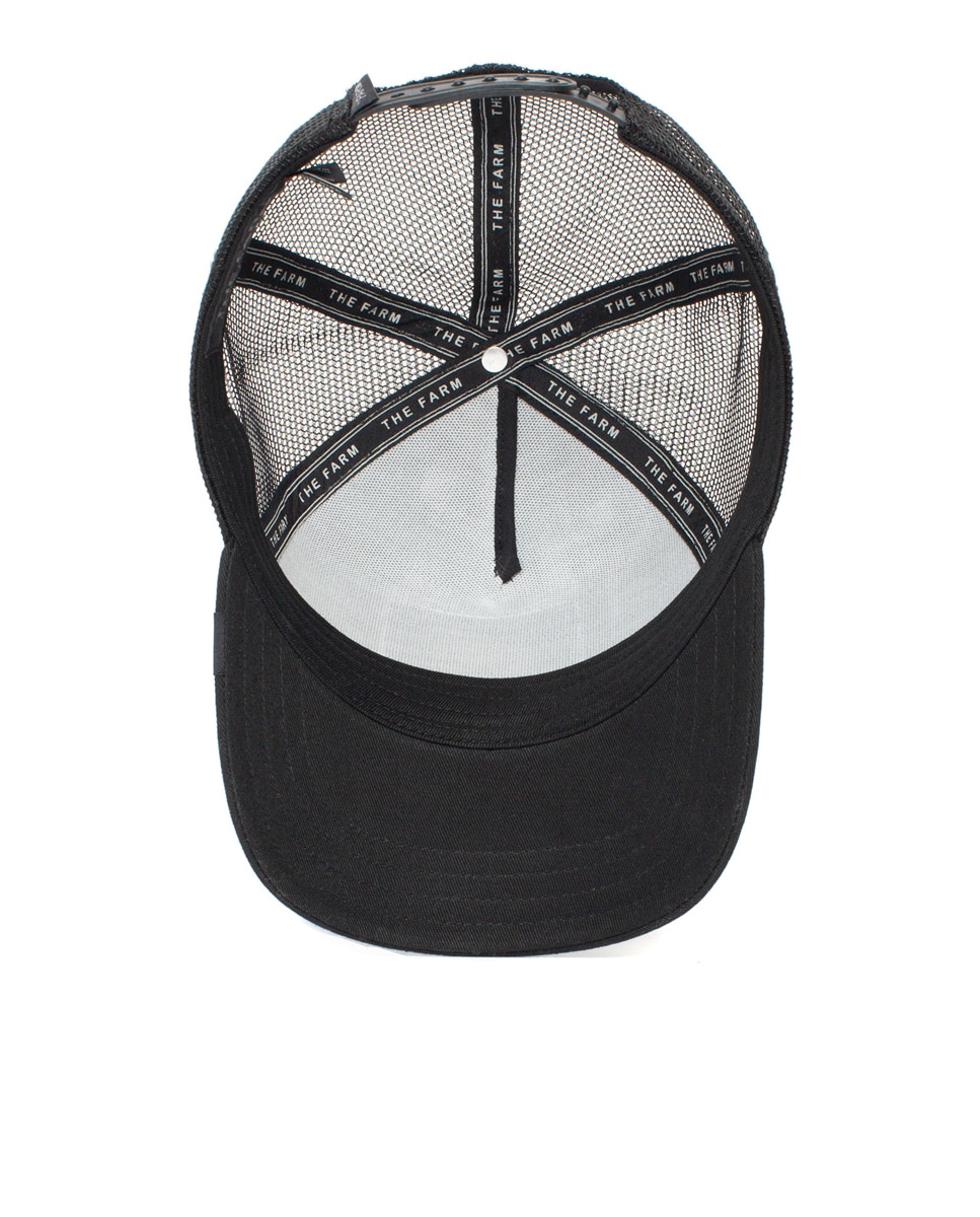 Boné Trucker Goorin com Emblema à Frente Preto-6
