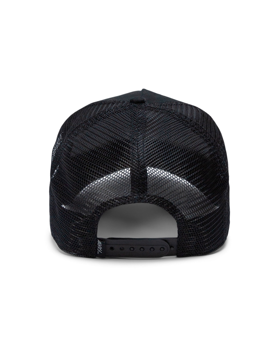 Boné Trucker com Emblema de Escorpião à Frente Preto-3