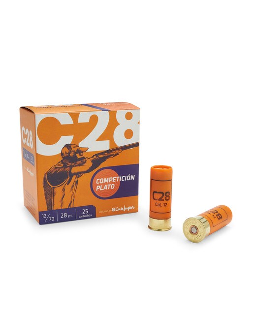 Imagen 0 de Caja de 25 cartuchos de calibre 12 para tiro al plato C28 7,5ª .Cartuchos C