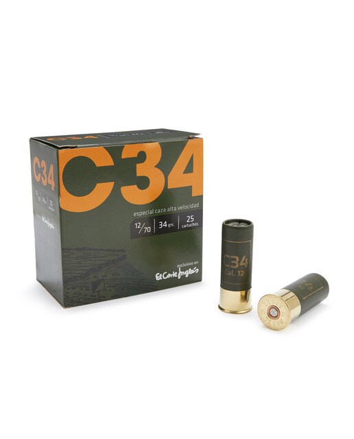Imagen 0 de Caja de 25 cartuchos de caza en calibre 12 C34 5ª.Cartuchos C