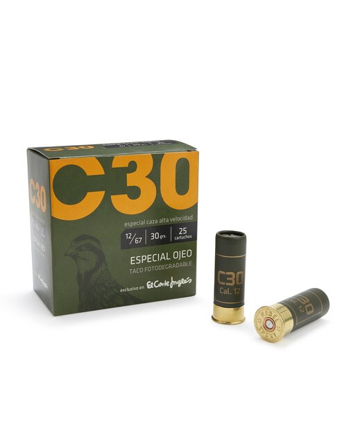 Imagen 0 de Caja de 25 cartuchos de caza Ojeo C30 7ª Cartuchos C