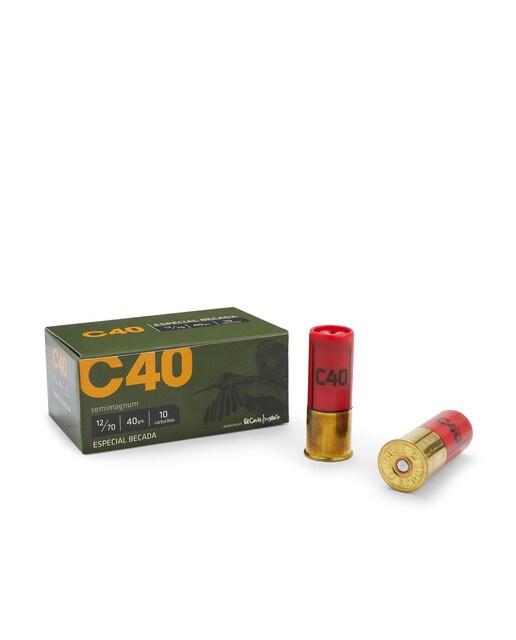 Caja de 10 cartuchos de calibre 12 para caza de becada C40 11ª .Cartuchos C 1