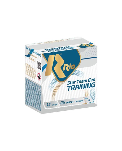 Imagen 0 de Caja de 25 cartuchos de tiro marca RIO, modelo STAR TEAM TRAINING, calibre 12/70, 28 gr, 7,5