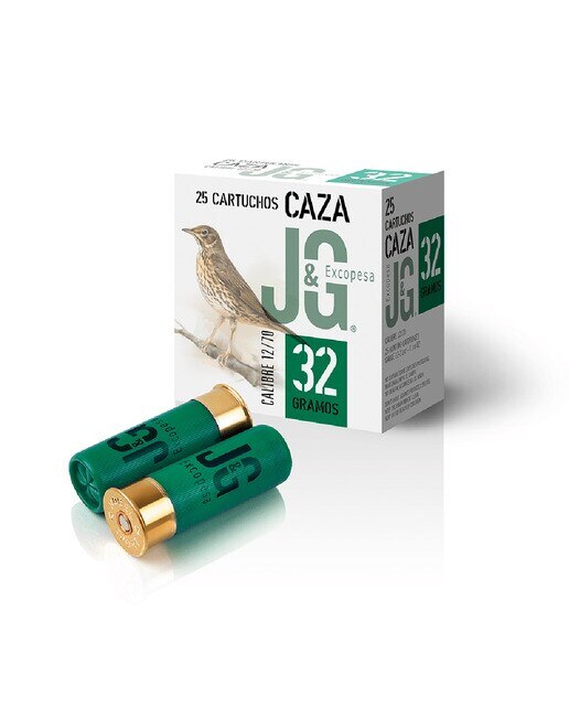 Imagen 0 de Caja de 25 cartuchos JG CAZA 32 (9)