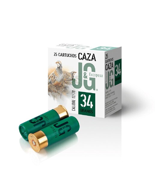 Imagen 0 de Caja de 25 cartuchos JG CAZA 34 (7)