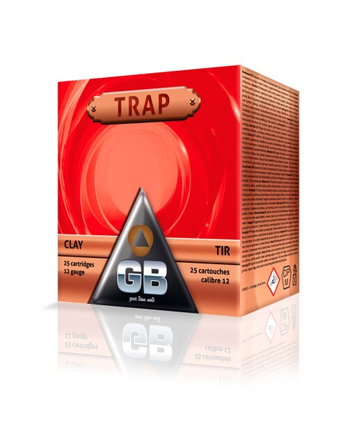 Imagen 0 de Caja de 25 cartuchos de TIRO marca GB, modelo TRAP 28, calibre 12/70, 28 gr, 7,5ª