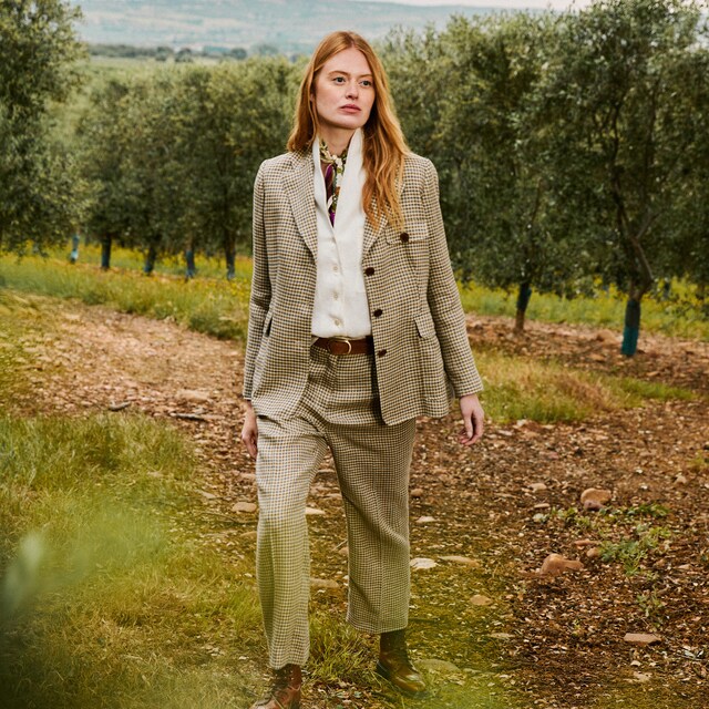 Imagem 0 de Casaco aos Quadrados de Mulher