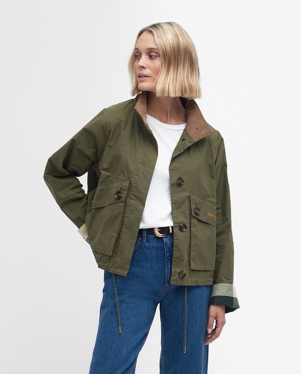Imagen 0 de Chaqueta  de mujer crowdon  de barbour Verde