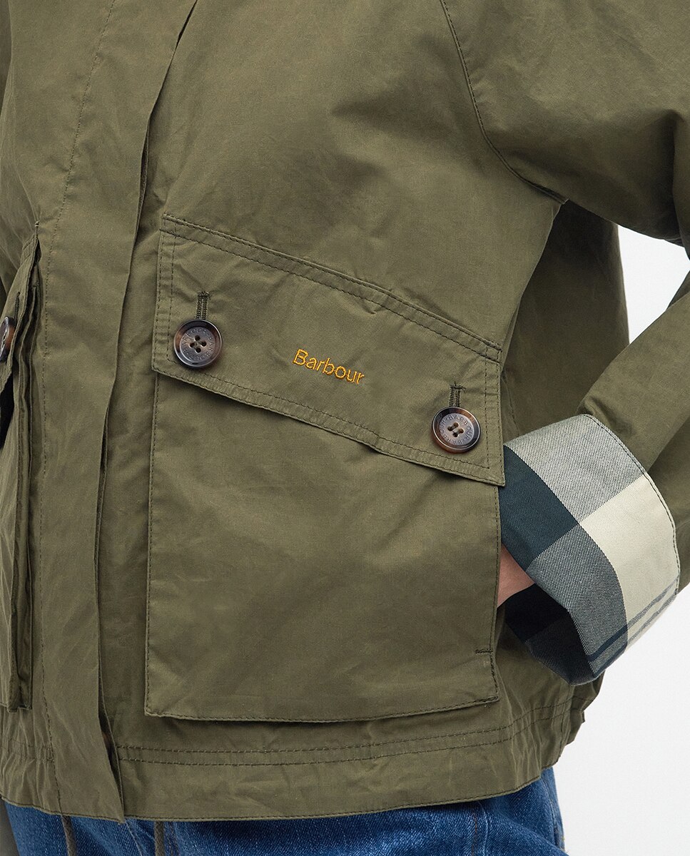Chaqueta de mujer crowdon de barbour - Verde Verde-5