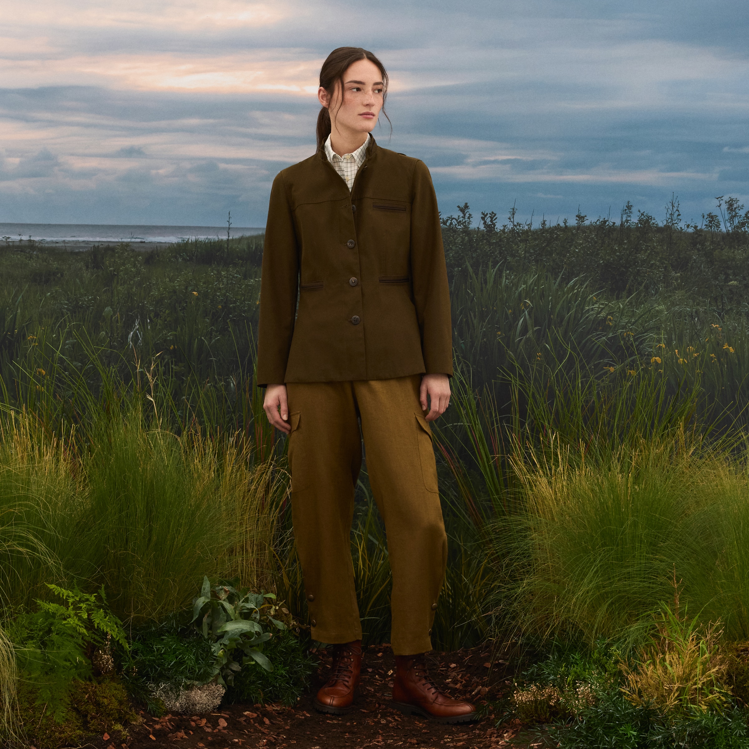 Chaqueta Waterproof de mujer - Verde oscuro Verde oscuro-2