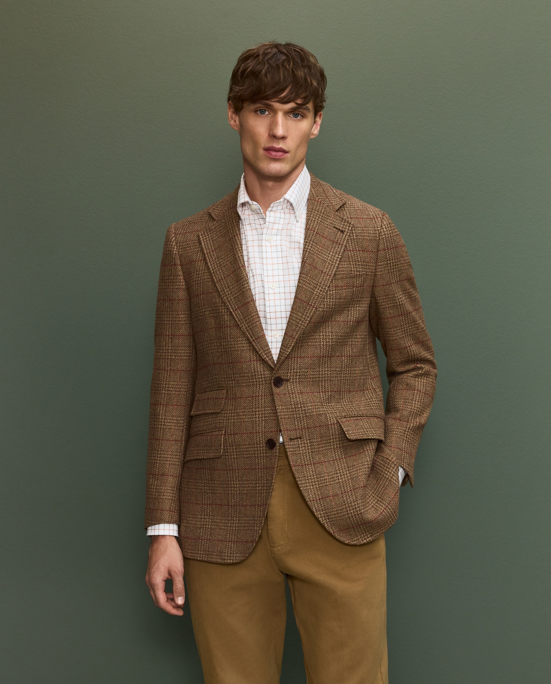 Imagen 0 de Chaqueta de hombre de lana Verde